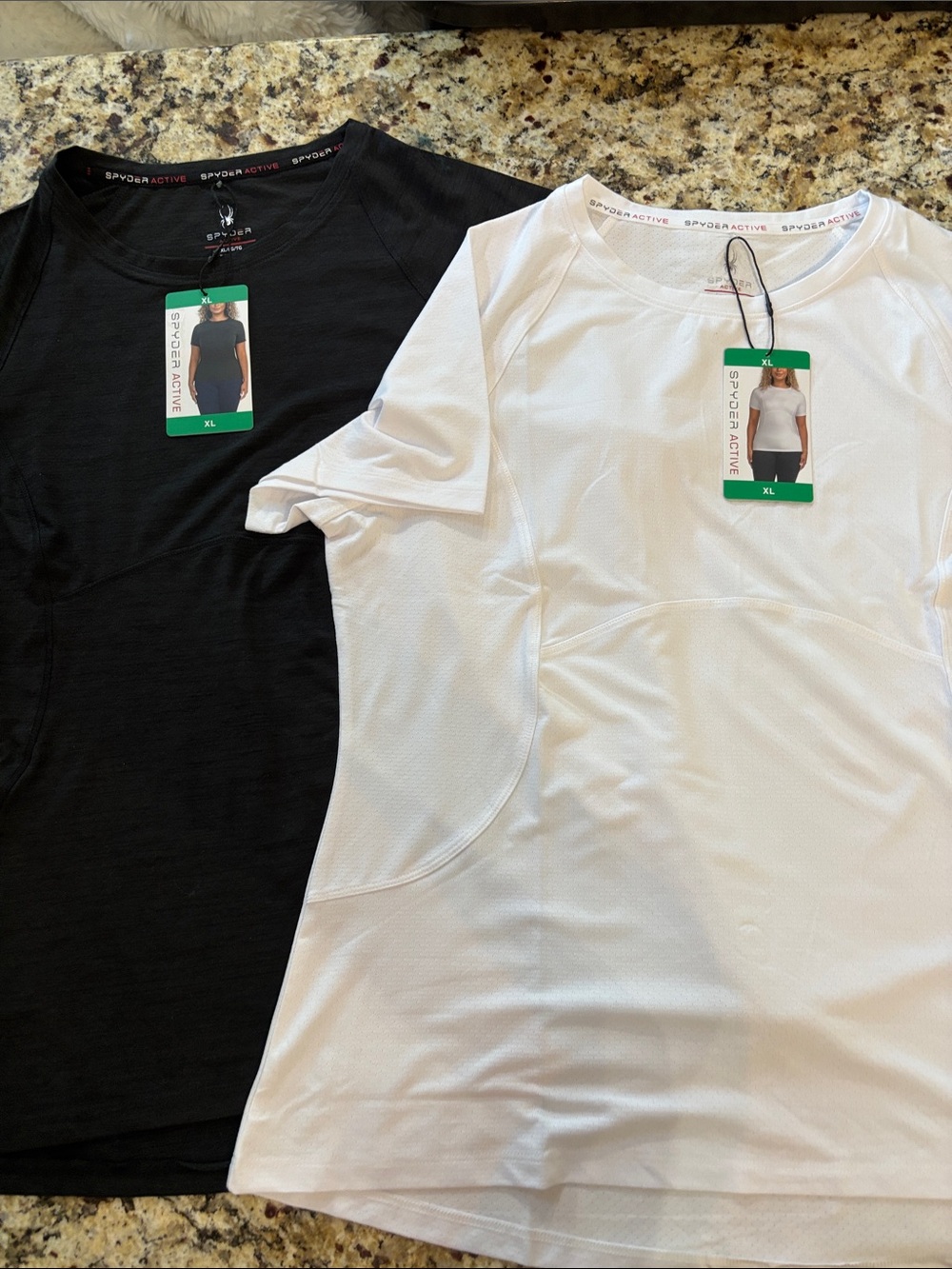 Spyder Active Black Short Sleeve Performance Tee Two Pack